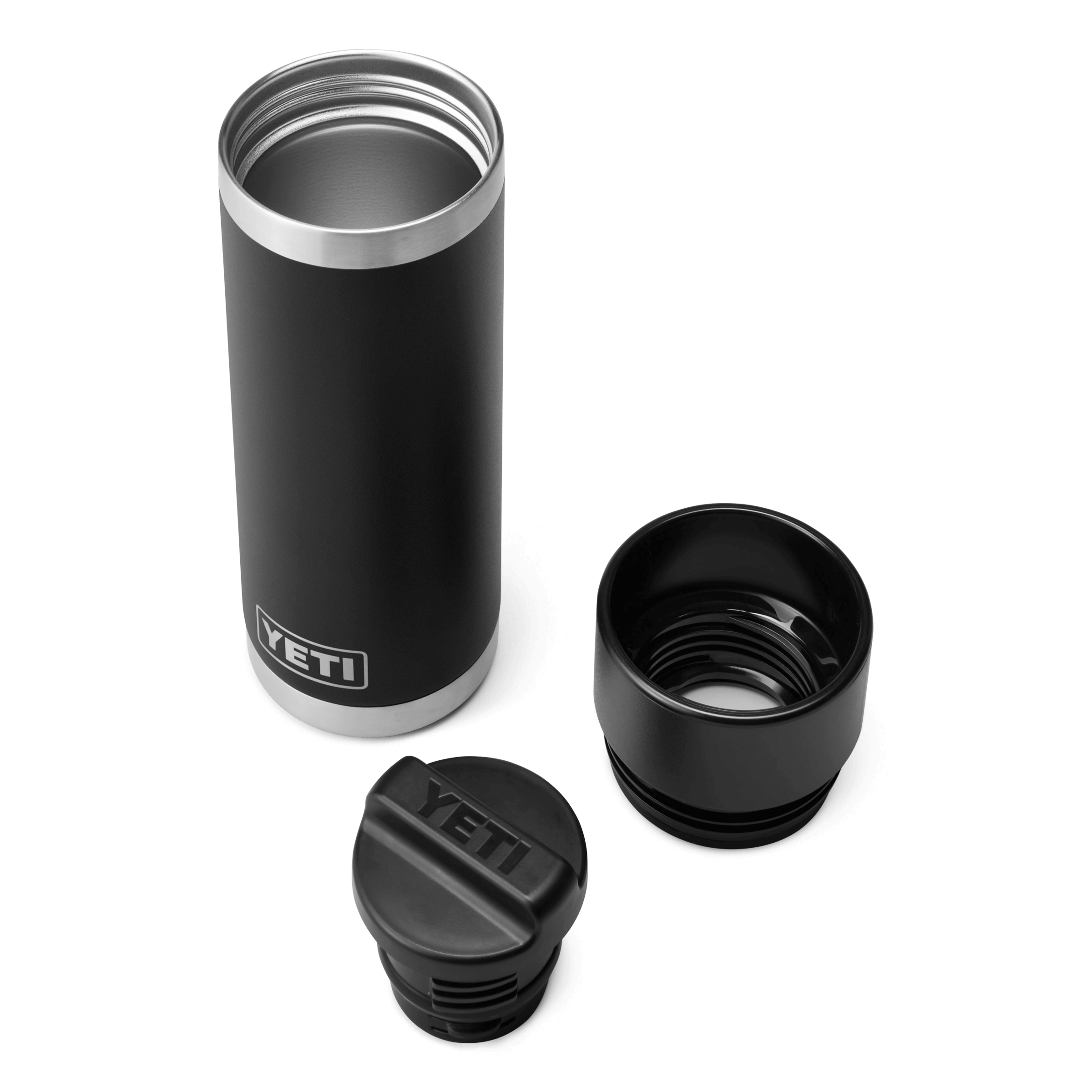 YETI Rambler® 18 oz (532 ml) Bottle With Hotshot Cap Black