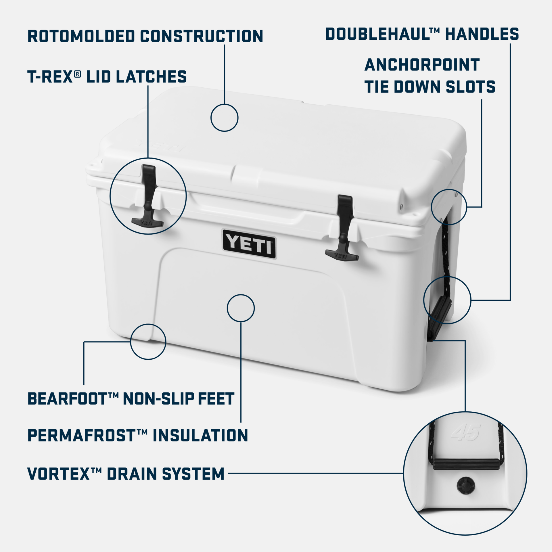 YETI Tundra® 45 Cool Box White