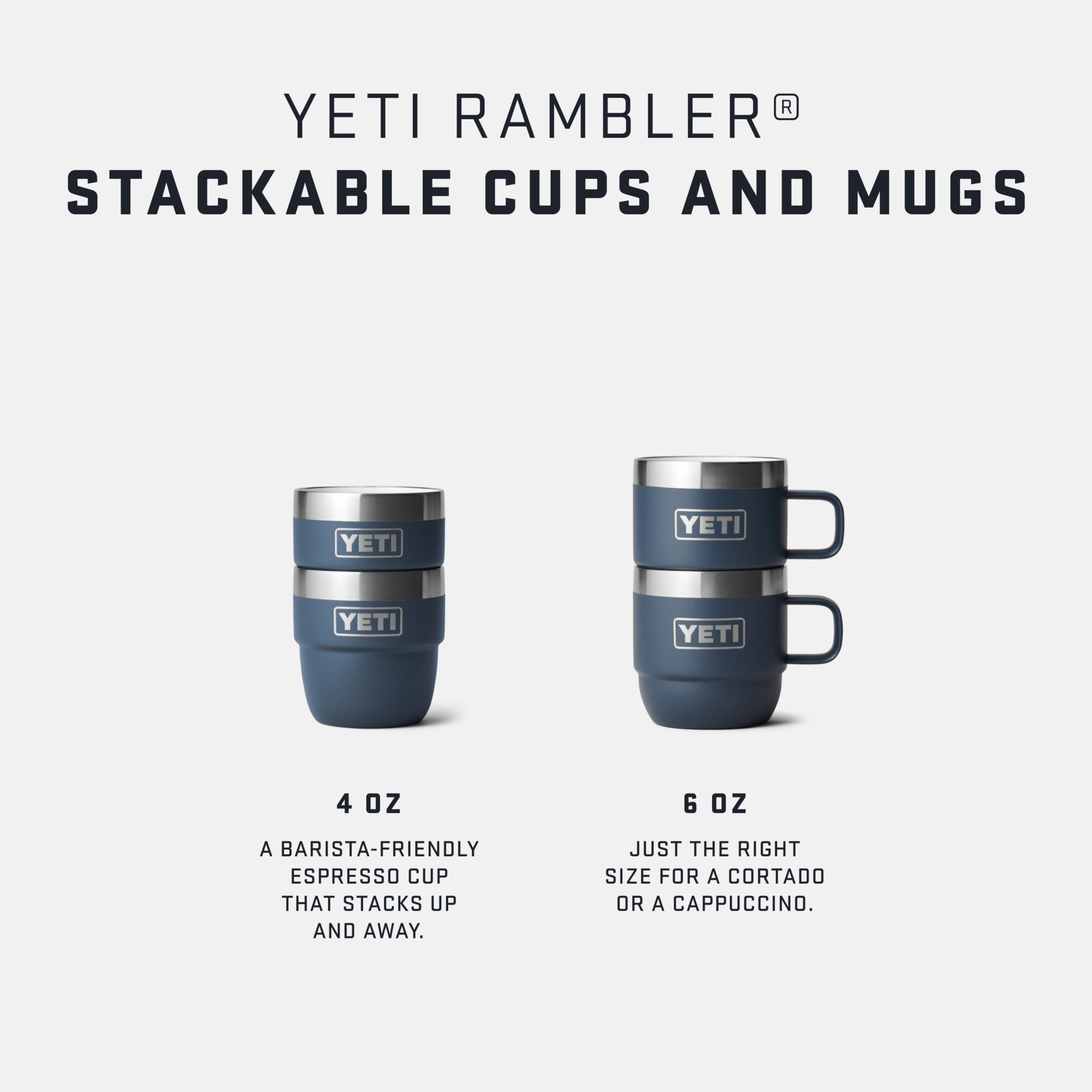 YETI Rambler® 6 oz (177 ml) Stackable Mugs White