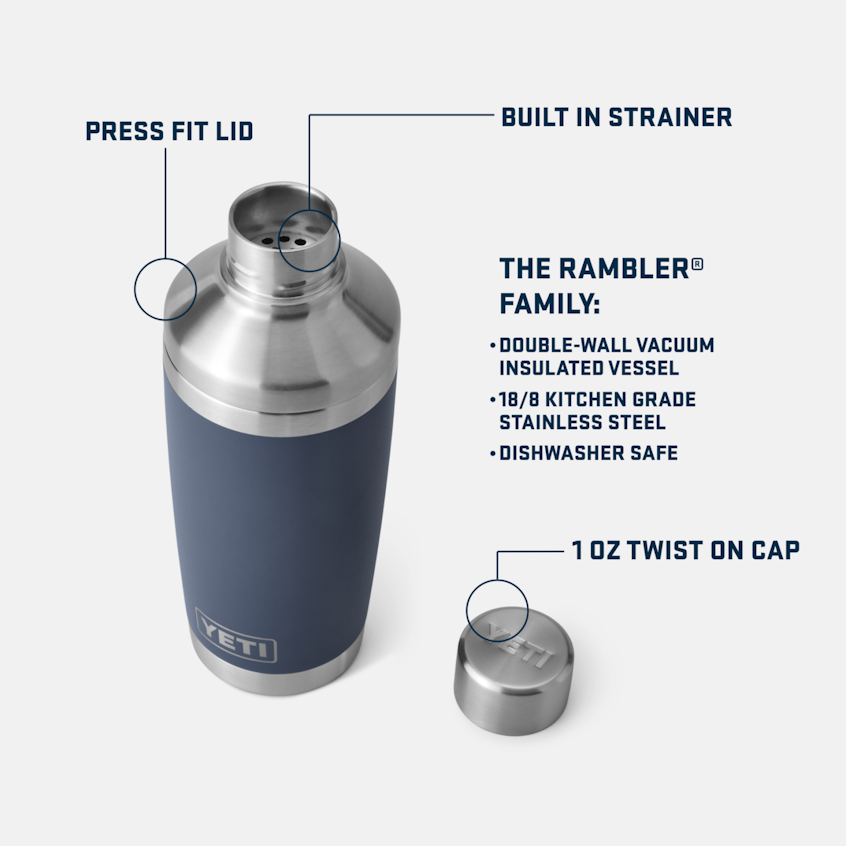 YETI Rambler® 20 oz (591 ml) Cocktail Shaker White